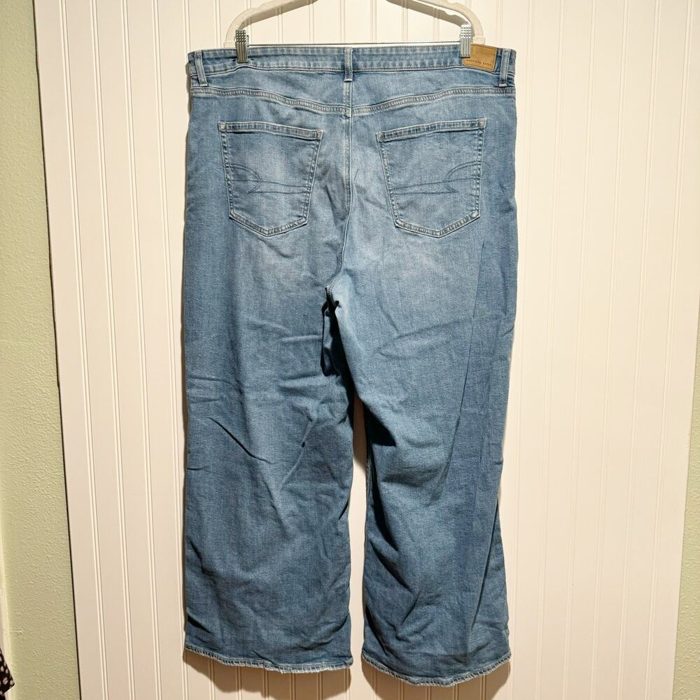 American Eagle Super High Rise Baggy Wide Leg Jeans Plus Size 20 - Picture 4 of 6